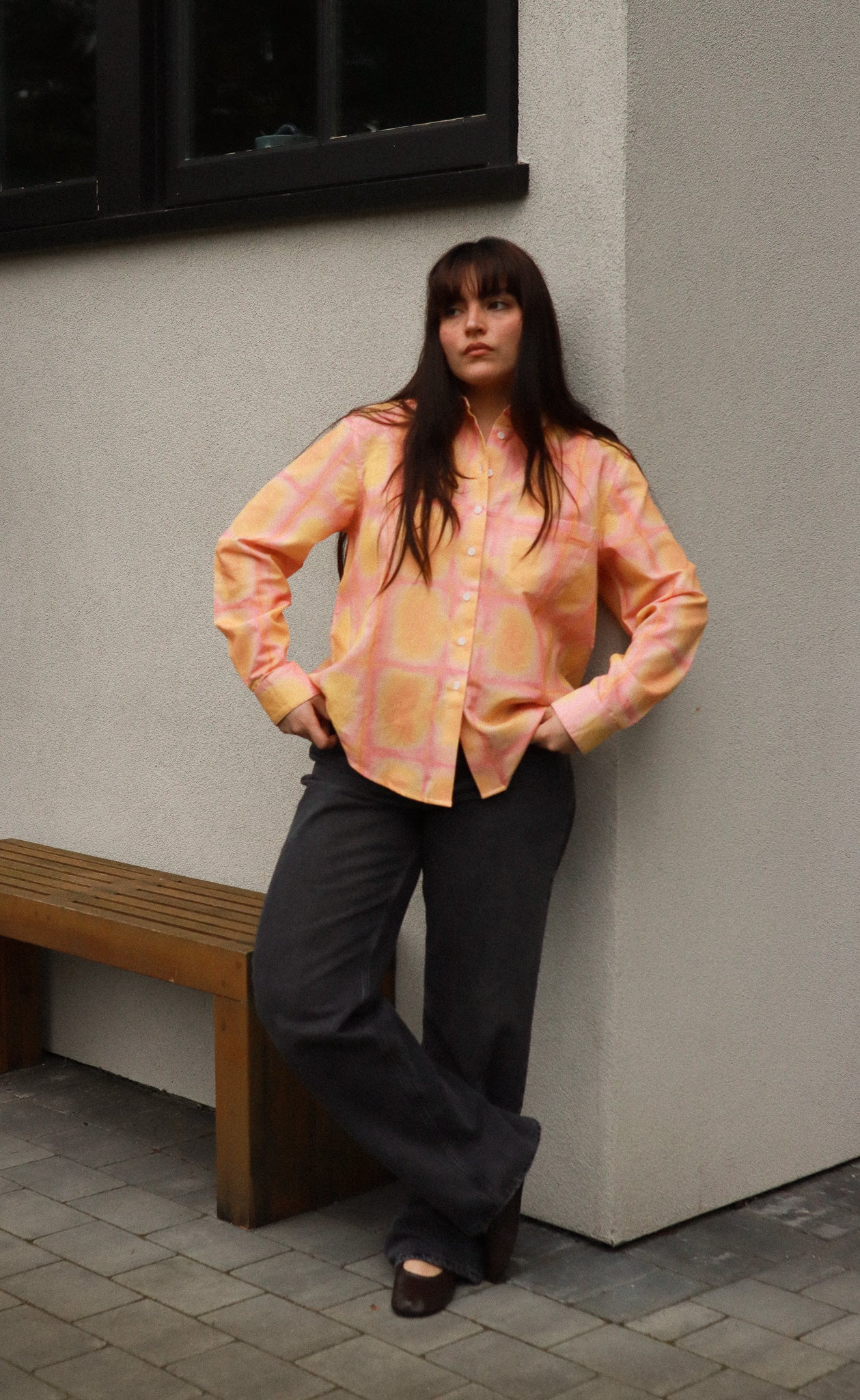 The Sunbather - Proper Fit - Pink + Orange Sunwash Print