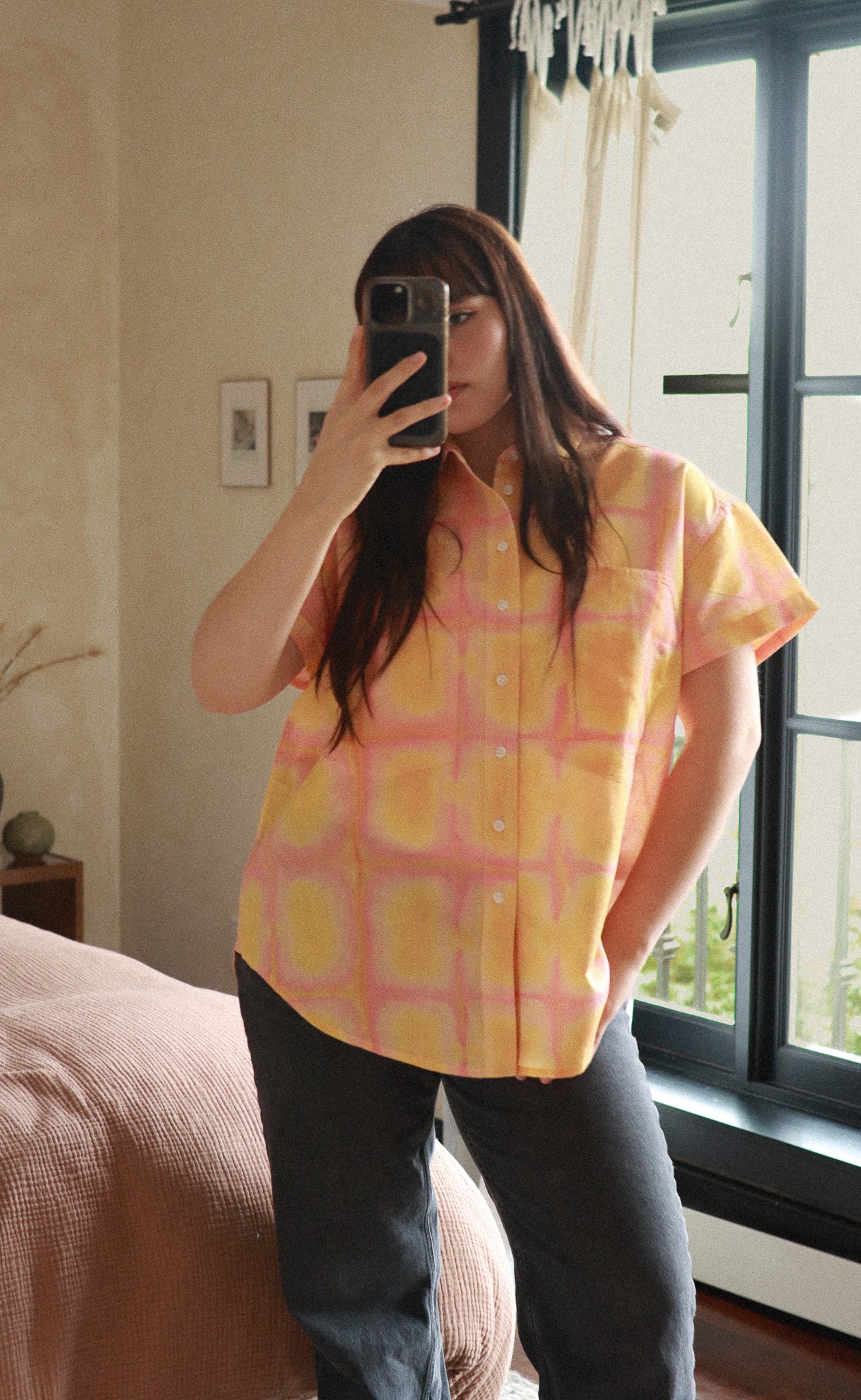 The Sunbather - Wayward Fit - Pink + Orange Sunwash Print