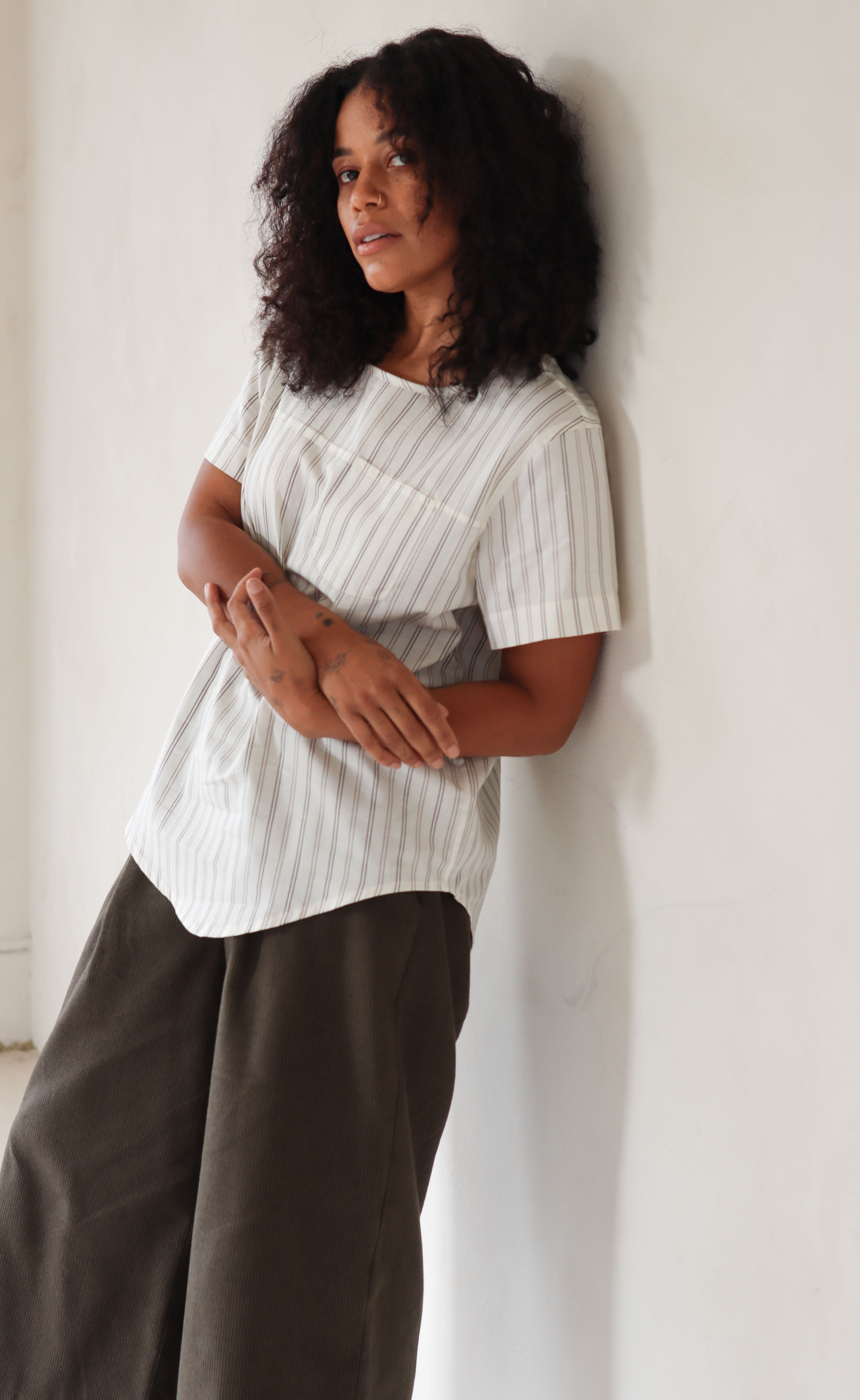 The Raconteur - Woven Tee - Cotton / Merino