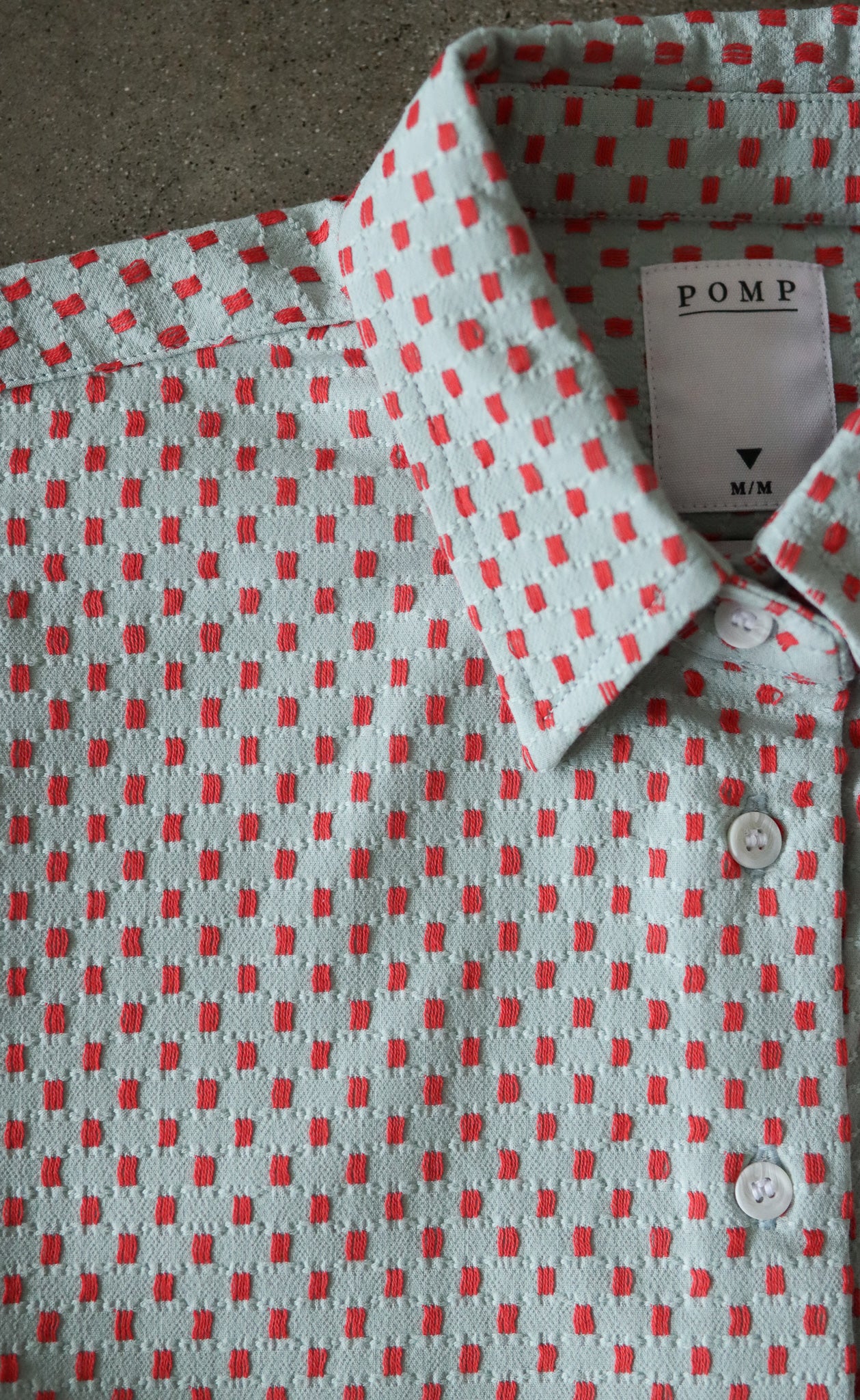 The Lover - Proper Fit - Celeste & Red Jacquard