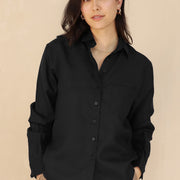 The Friend - Proper Fit - Black 100% Linen