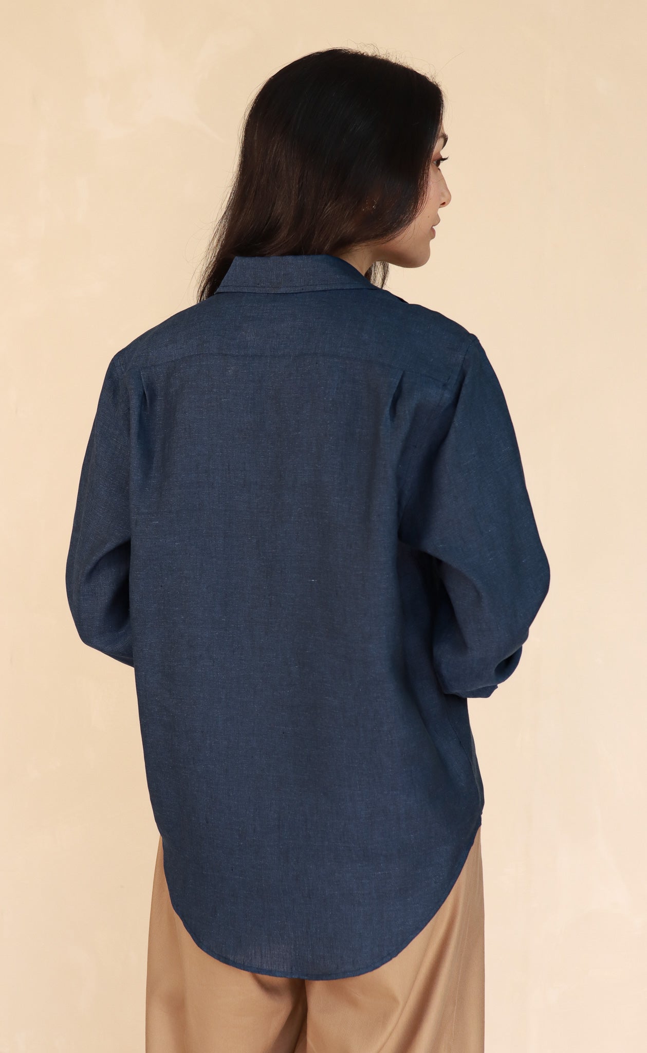 The Friend - Proper Fit - Deep Navy 100% Linen