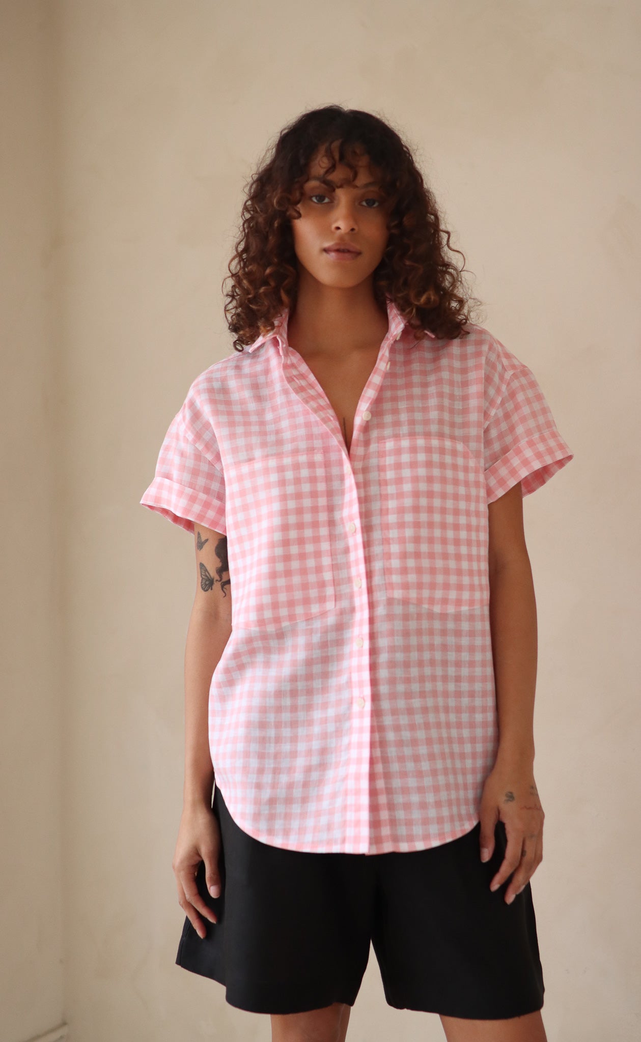 The Friend - Wayward Fit - Turnip & White 100% Linen