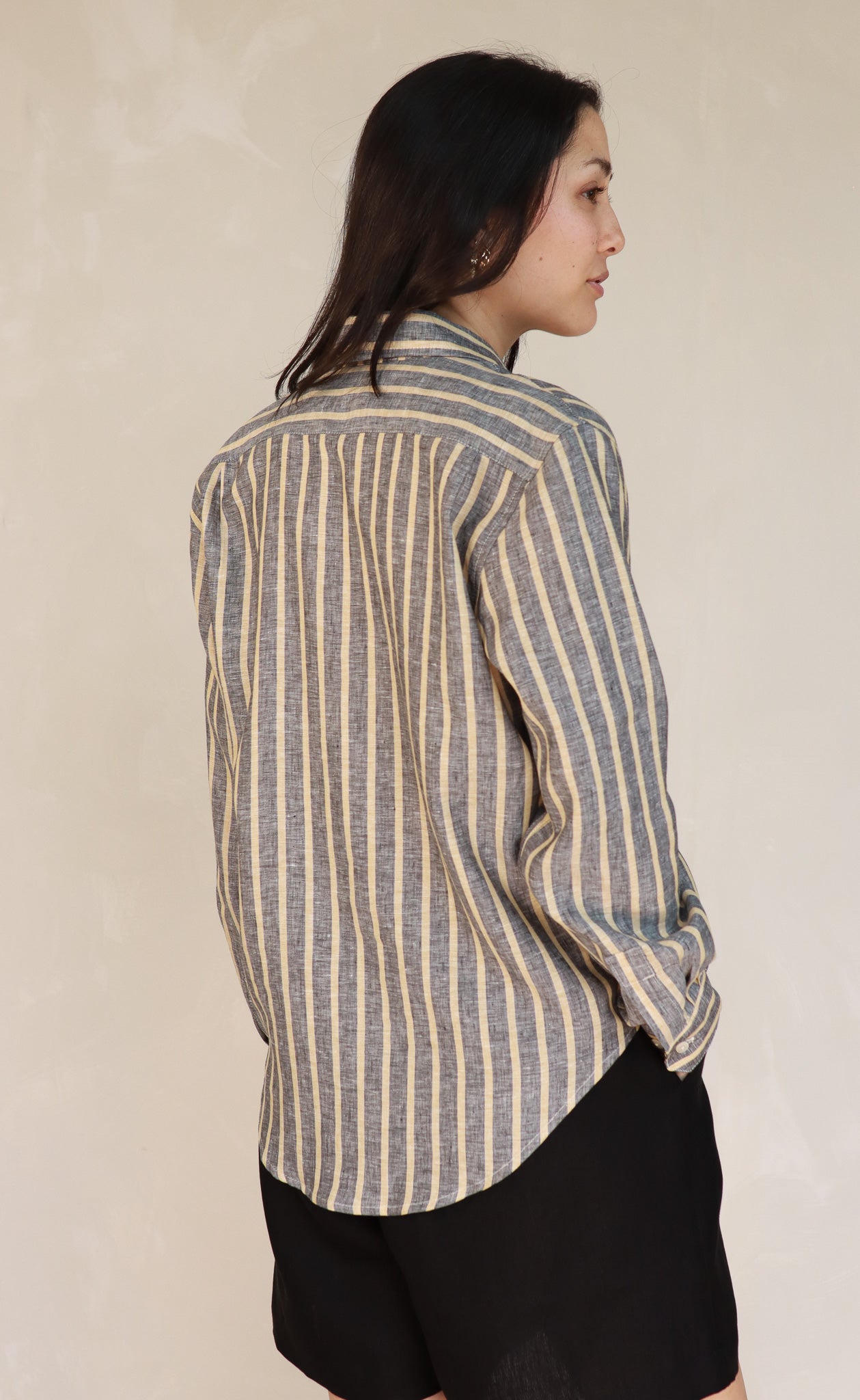 The Friend - Proper Fit - Charcoal Sand Stripe