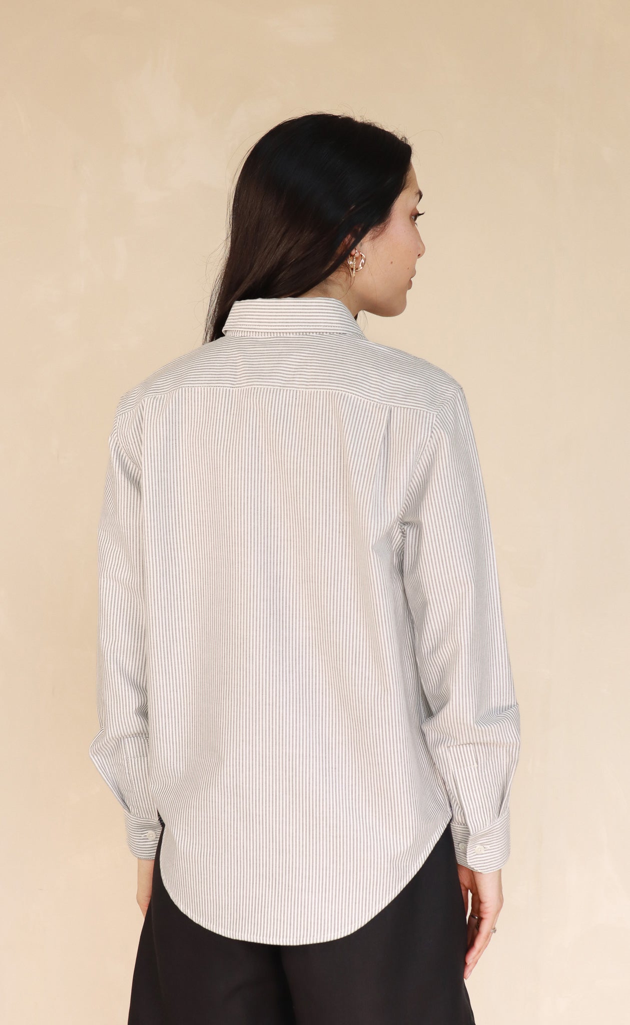 The Tailor - Proper Fit - Black & White Striped Oxford