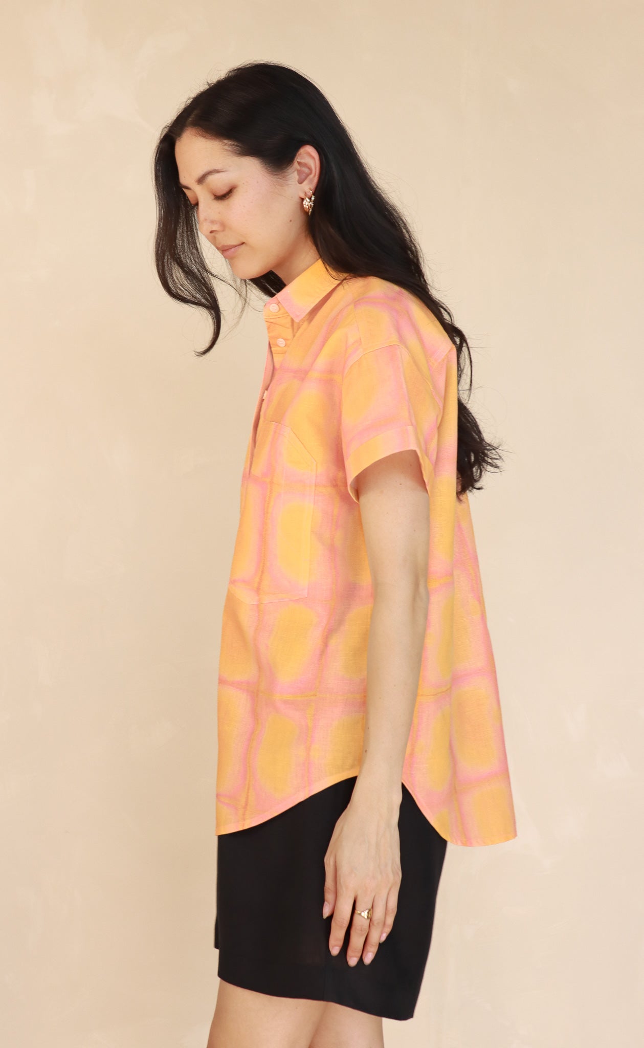 The Sunbather - Wayward Fit - Pink + Orange Sunwash Print