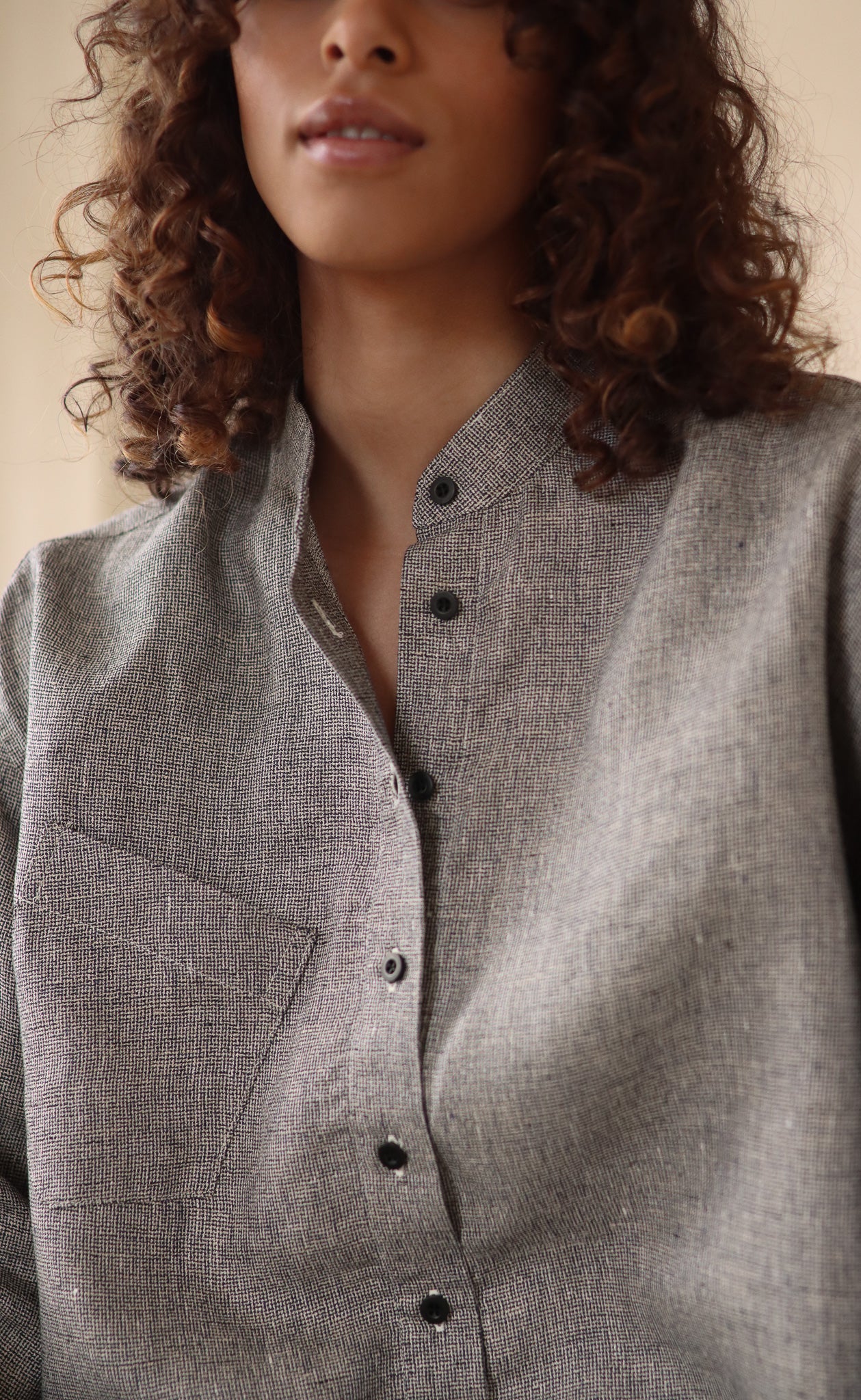 The Painter - Wayward Fit Tunic - Melange Linen