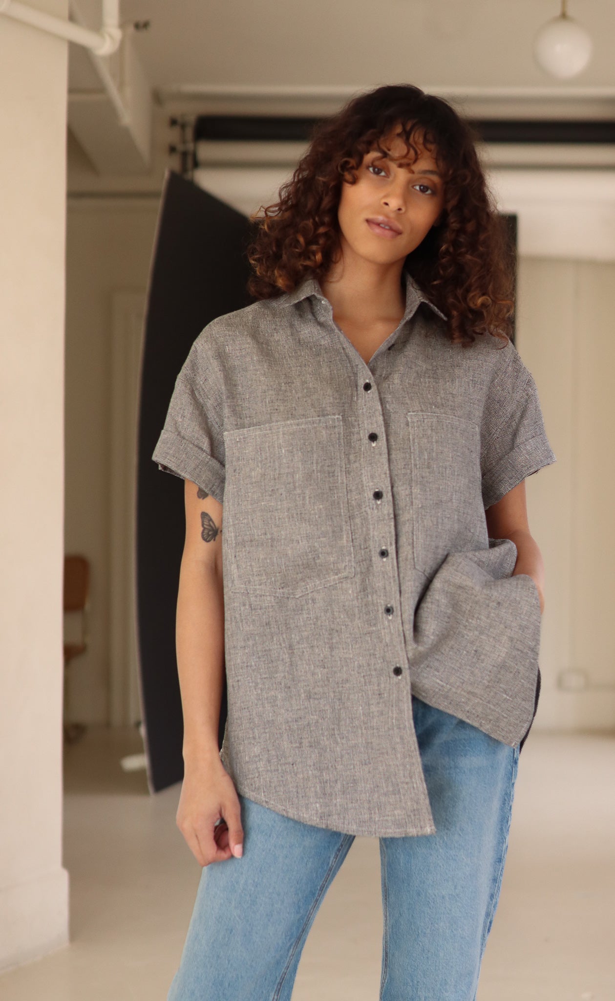 The Painter - Wayward Fit - Melange Linen
