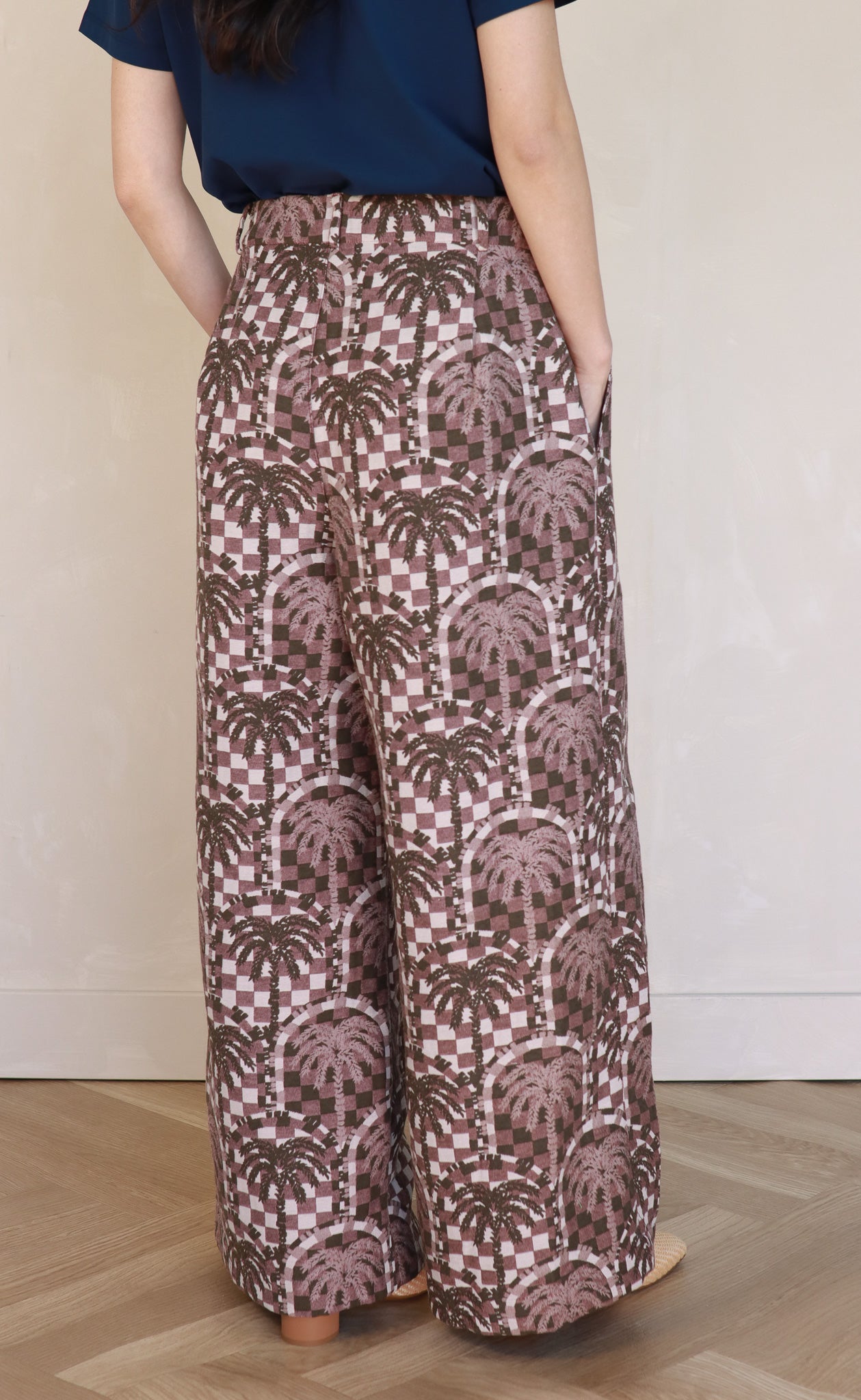 The Maximalist - Long Pants - Palm Tree Jacquard