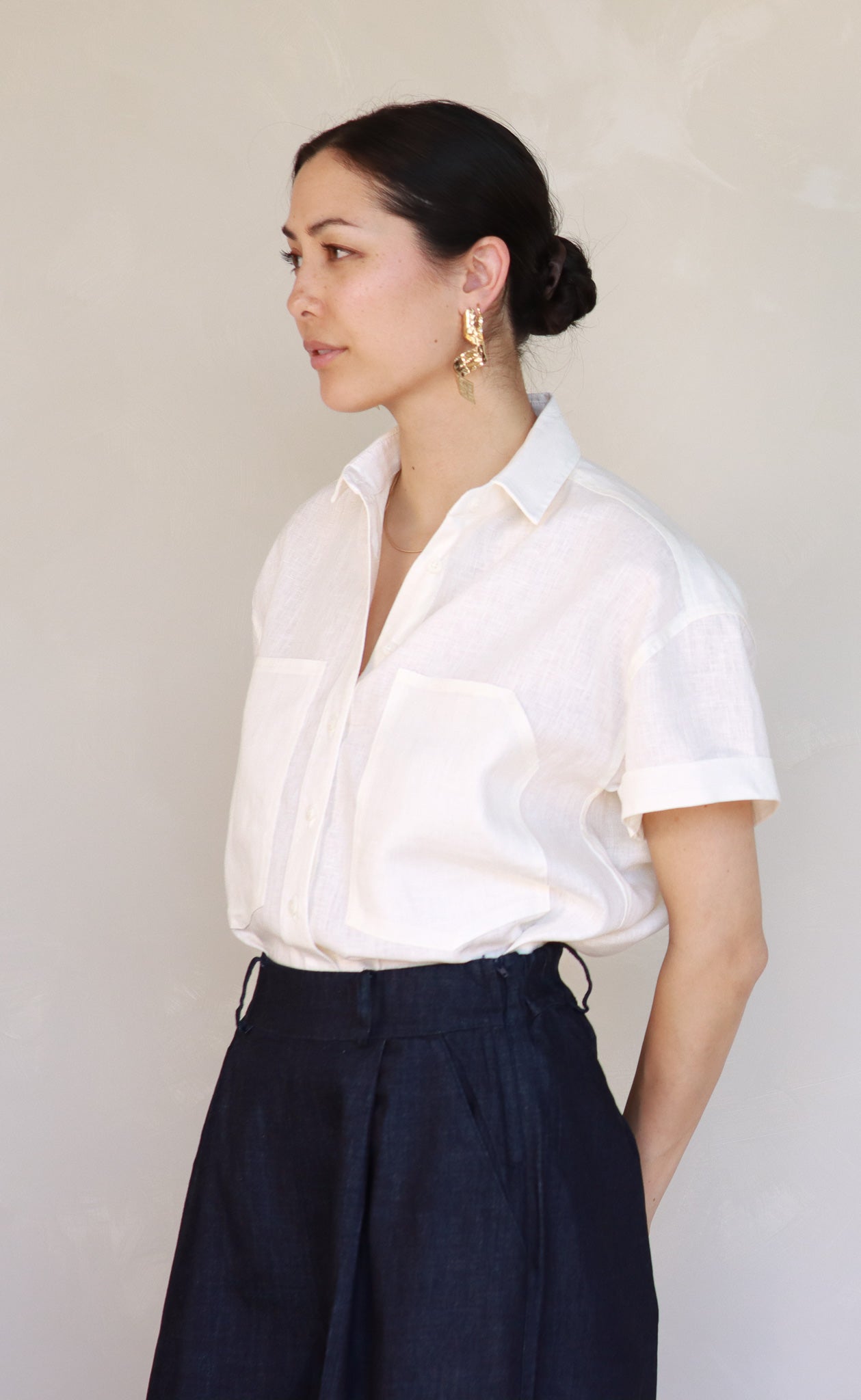 The Friend - Wayward Fit - Cream 100% Linen