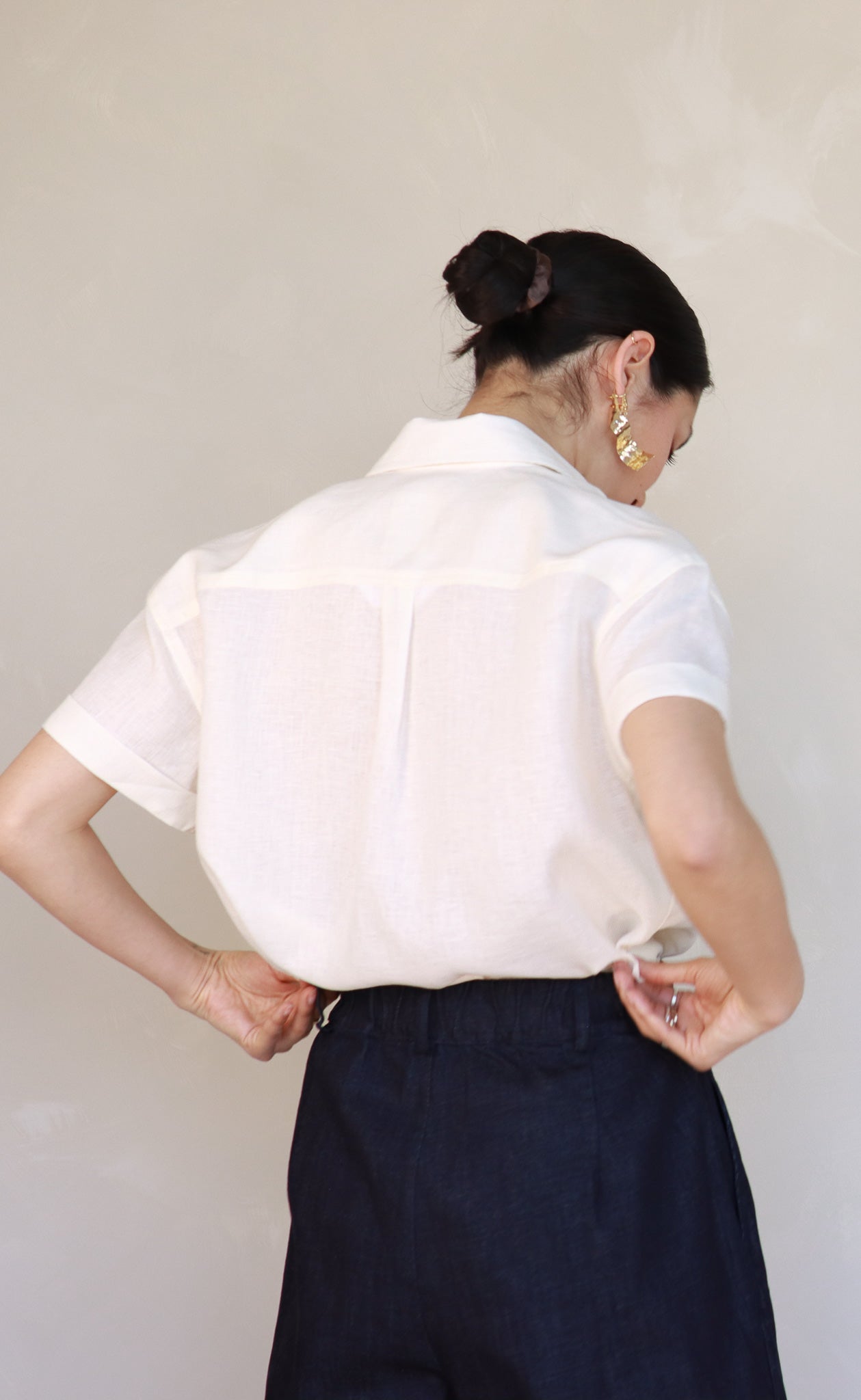 The Friend - Wayward Fit - Cream 100% Linen