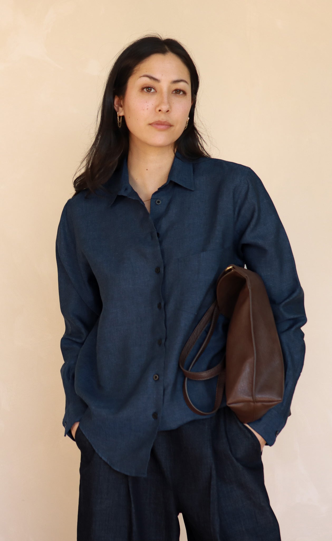 The Friend - Proper Fit - Deep Navy 100% Linen