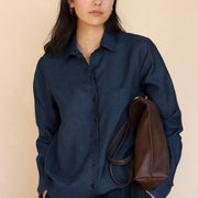 The Friend - Proper Fit - Deep Navy 100% Linen