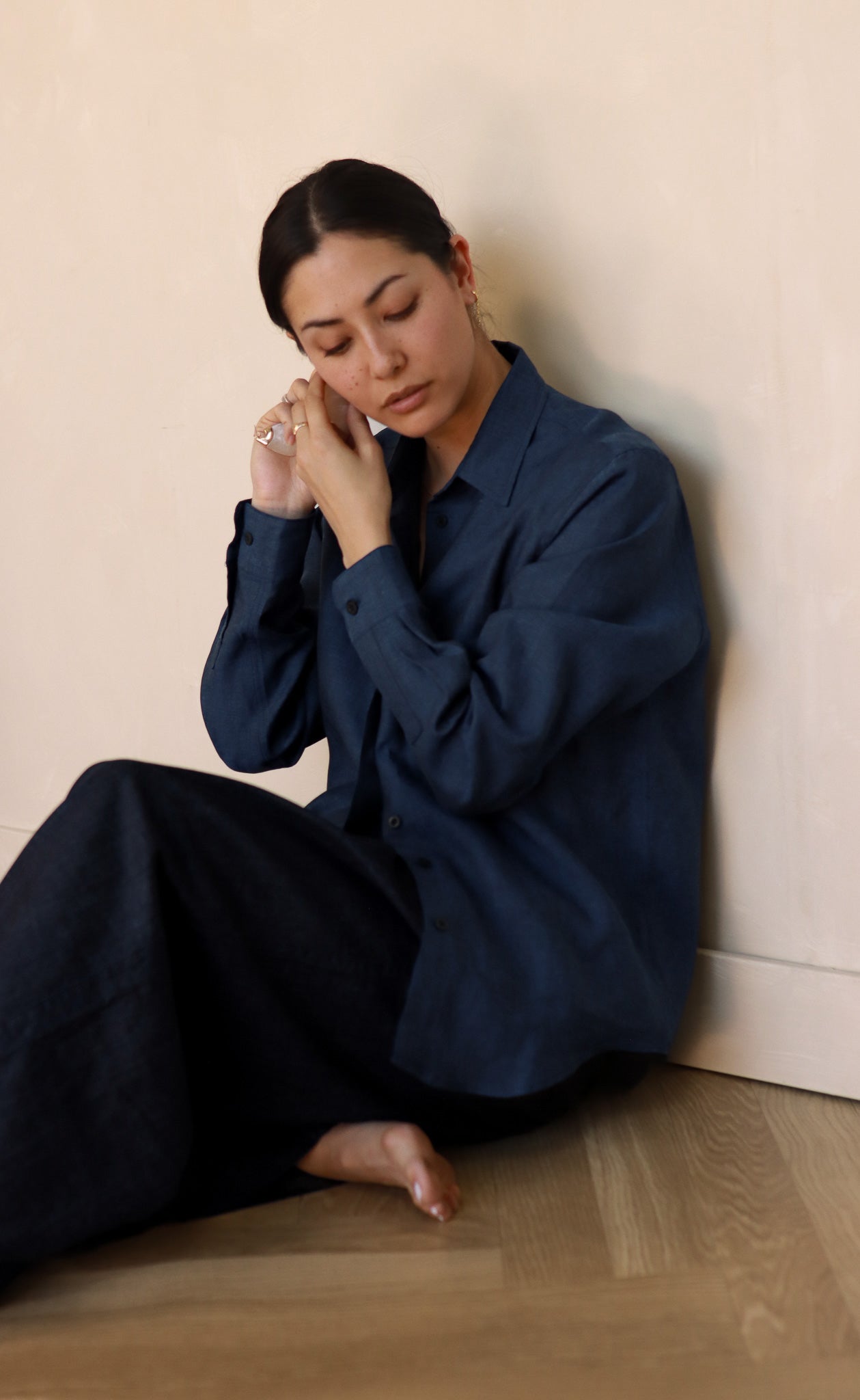 The Friend - Proper Fit - Deep Navy 100% Linen