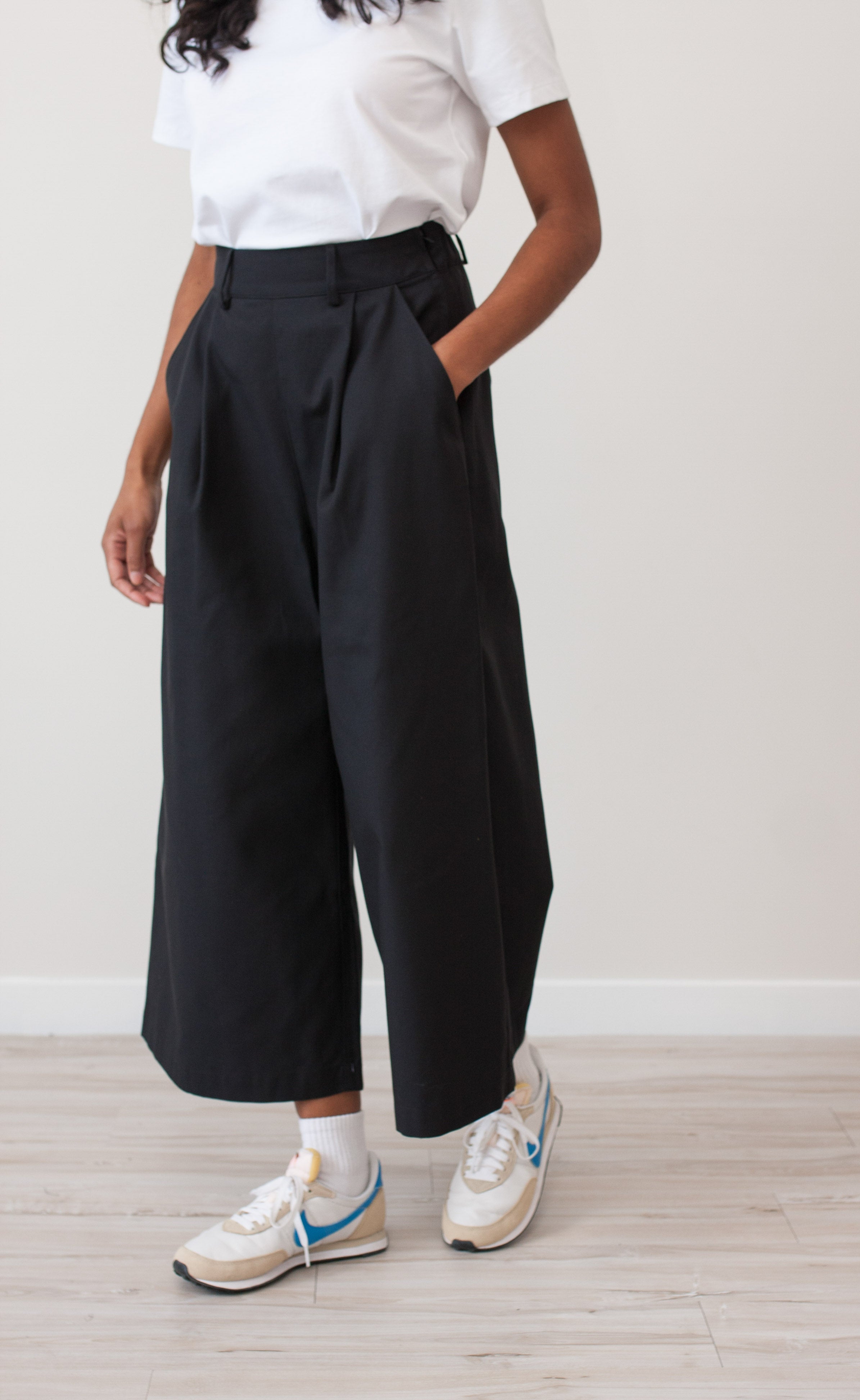 The Minimalist - Black Wayward Fit Pants