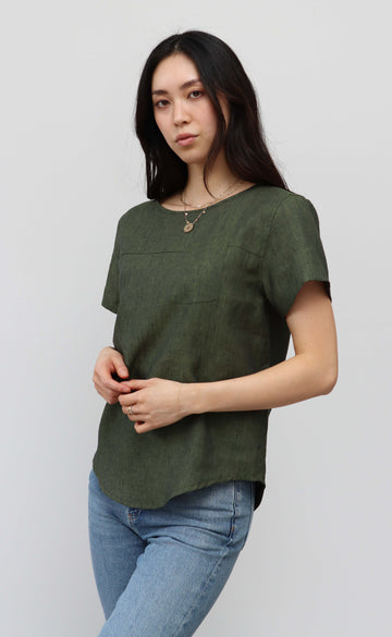 The Forester - Woven Tee - 100% Linen