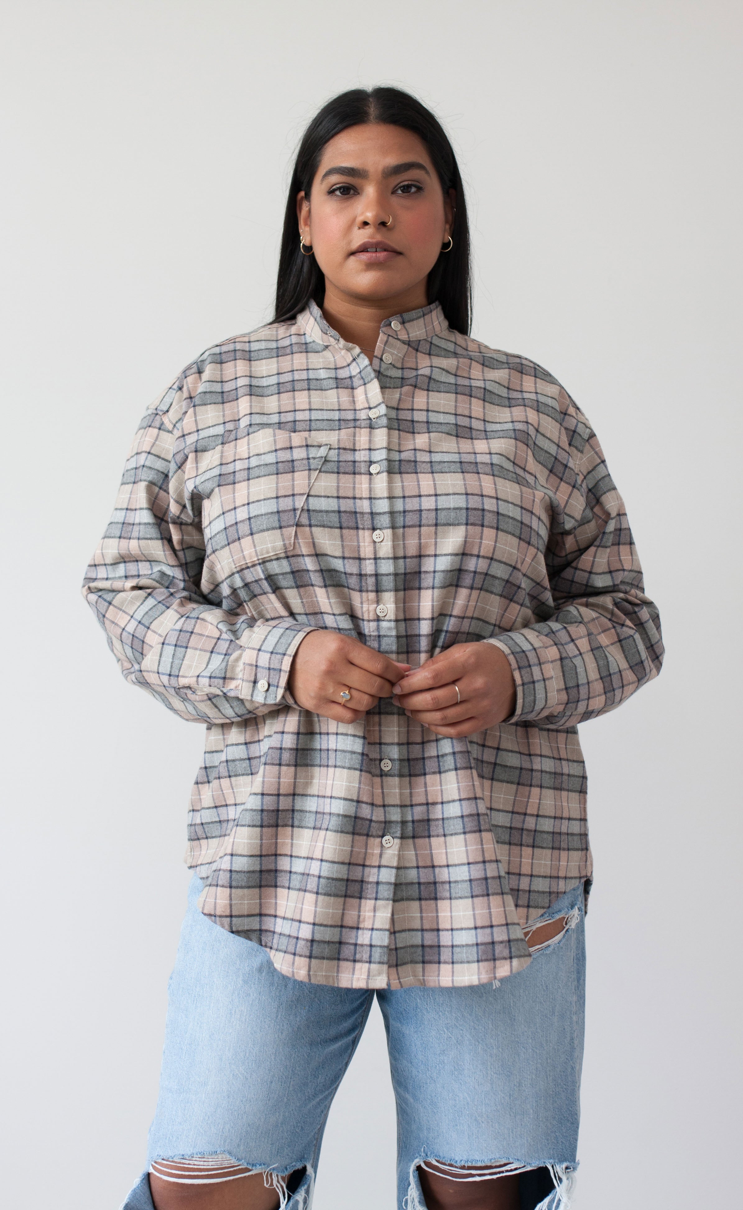 The Comforter - Wayward Fit Tunic - Cotton / Cashmere Flannel