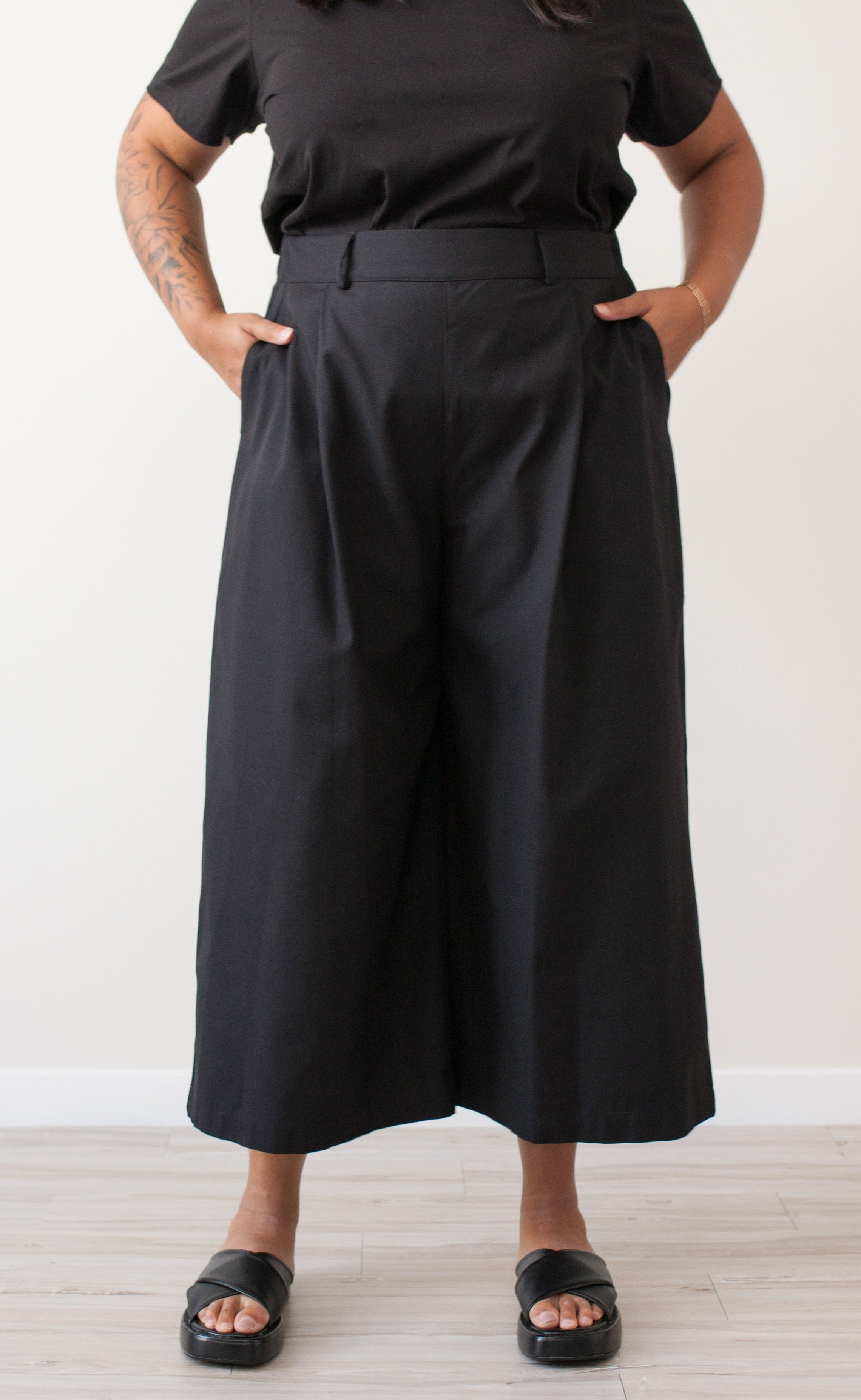 The Minimalist - Black Wayward Fit Pants