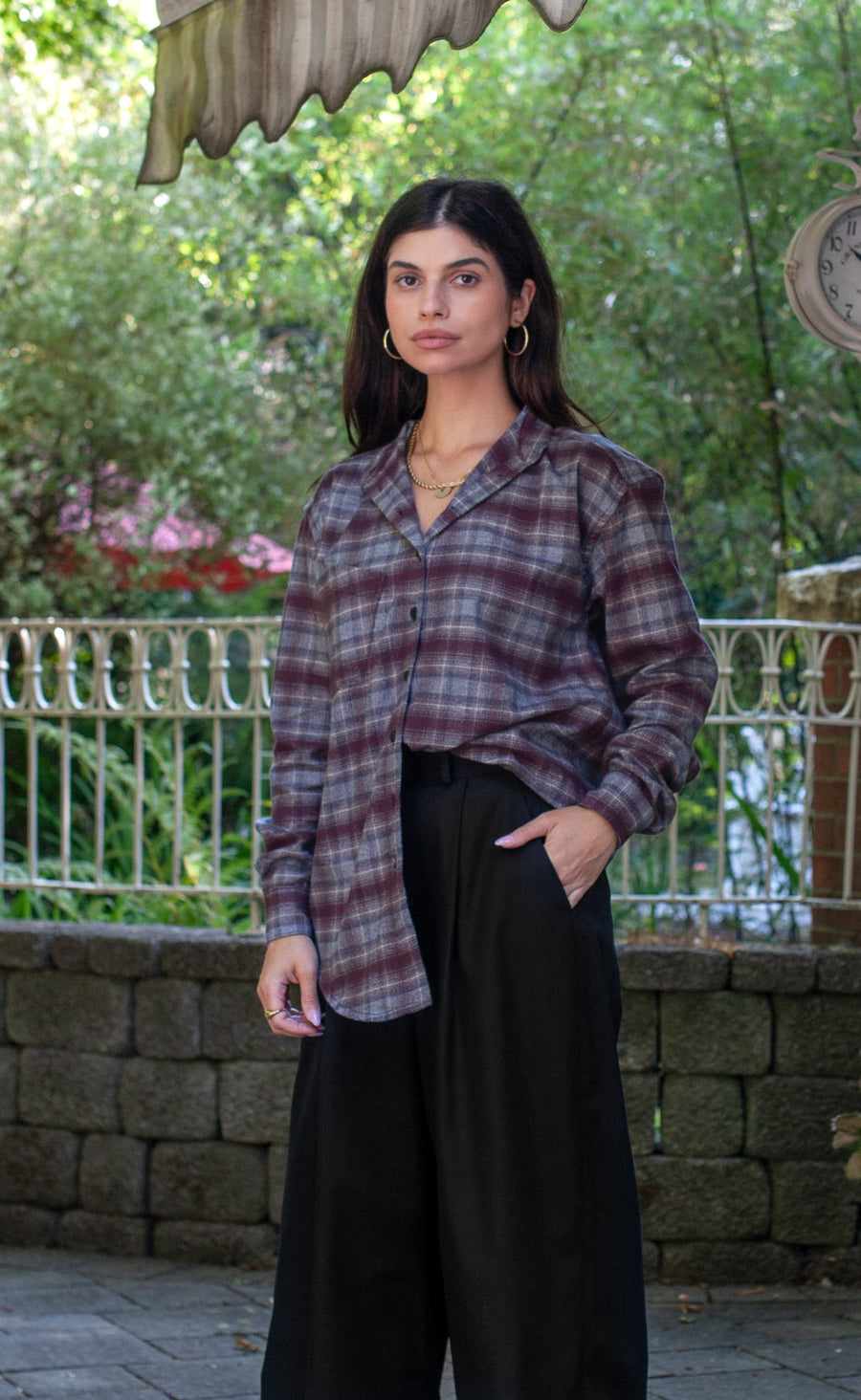 The Harvester - Wayward Fit Tunic - Plaid Flannel