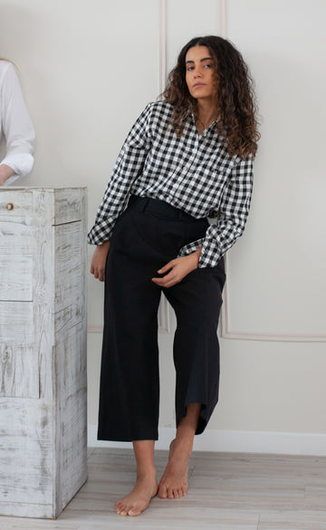 The Minimalist - Black Wayward Fit Pants