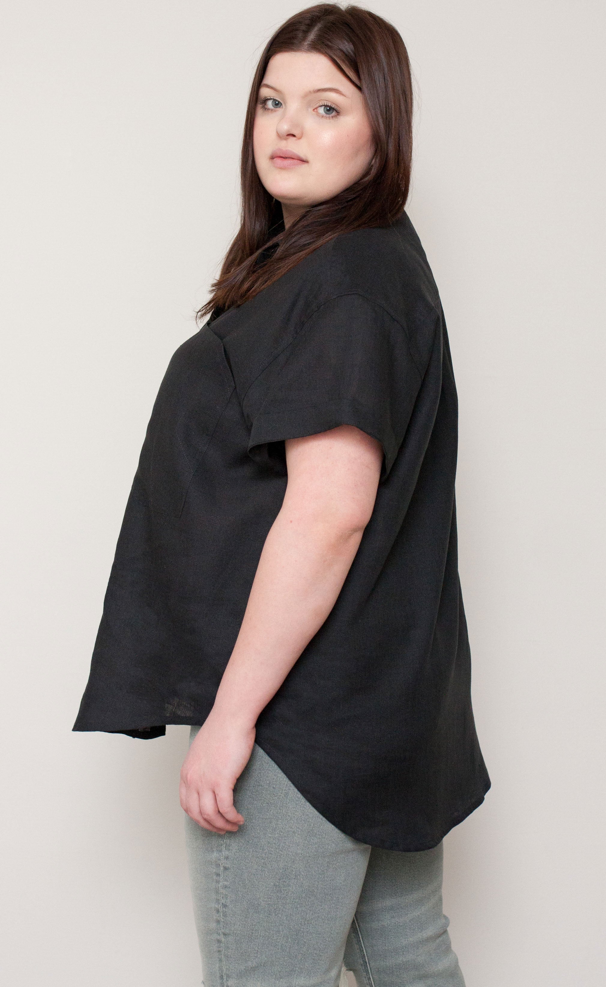 The Friend - Wayward Fit -  Black 100% Linen